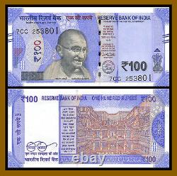 India 100 Rupees x 100 Pcs Bundle, 2018 P-112 New Mahatma Gandhi Unc