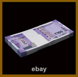 India 100 Rupees x 50 Pcs Bundle, 2018 P-112 New Mahatma Gandhi Unc