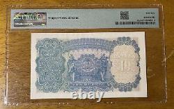 India 10 Rupees 1937 P19 AU UNC PMG 55 A/-Prefix British Reserve King George VI