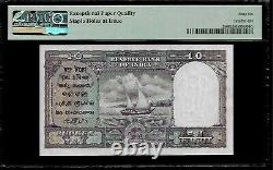 India 10 Rupees 1953 PMG 66 EPQ UNC P#38 PMG Population 11/5
