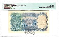 India 10 Rupees ND (1943) Jhunjhunwalla 4.5.2 Pick 19b. PMG Extremely Fine 40