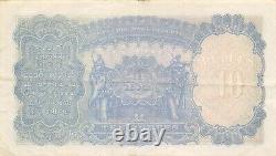 India 10 Rupees ND. 1943 P 19b Series H/92 Kg. G. VI Circulated Banknote E12