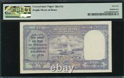 India 1943, 10 Rupees, P24, PMG 66 EPQ GEM UNC