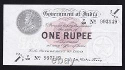 India - 1 Rupee 1917 -vf/xf - King George V - Rare