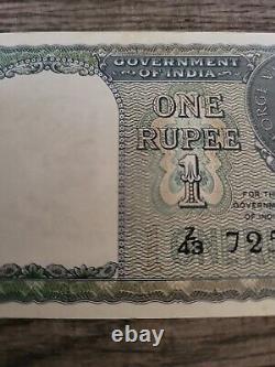 India 1 Rupee Banknote 1940 British India King George VI