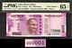 India 2000 Rupees 2017 LOW Serial 000001 GEM UNC PMG 65 EPQ