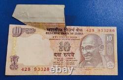 India 2011 2017 10 Rupee Old Issue Superb Big Extra Paper Note Unc Rare