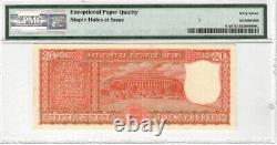 India 20 Rupees, 1972 P-61a Incorrect Kashmiri PMG 67 EPQ Superb Gem UNC Lt 110