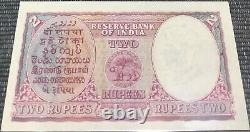 India 2 Rupees 1937 Uncirculated Pinholes Left