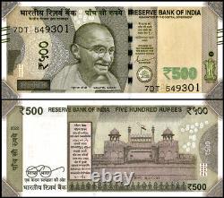India 500 Rupees, 2022, P-114ao, UNC, Plate Letter H X 10 PCS