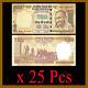 India 500 Rupees x 25 Pcs Bundle, 2013-2016 P-106 New Rupee Symbol Unc