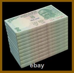 India 5 Rupees x 1000 Pcs Brick, 2002-2008 P-88A Gandhi Tractor Banknote Unc
