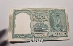 India 5 rupees 1969 P. 33 bundle x 40 consecutive xf/au incorrect Hindi
