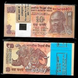 India Banknote Issue Replacement Issue PREFIX 99D Inset PL 2016 Serial Pack