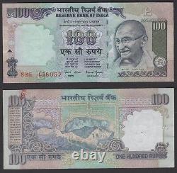 India Gandhi Rs100 UNC Note Error-Top Right Number Missing & Part Number On Back