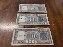 India LOT 3 Banknote