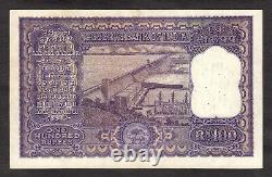 India Large 100 Rupees (1962-67) Birth Date Serial 04-09-79 Pick 45 Nice Grade