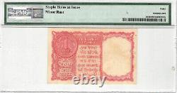 India Persian Gulf Note 1 Rupee 1957 P# R1 WmkAshoka Column PMG 40 Lt 154