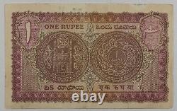 India Princely States / Hyderabad 1 Rupee, P-s272. XF