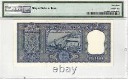 India Reserve Bank 100 Rupees 1962-67, Wmk Ashoka Column PMG 64 Choice UNC