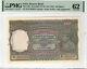 India Reserve Bank 100 Rupees P#20e 1943 Calcutta Sign C. D. Deshmukh PMG 62UNC
