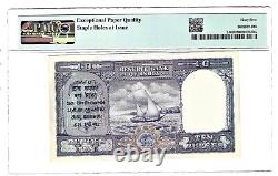 India Reserve Bank 10 Rupees ND (1943) Pick 24 Jhun4.6.1 PMG Gem Unc. 65 EPQ