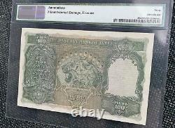 India Reserve Bank, 1937, Pick 20n, 100 Rupees MADRAS PMG 30