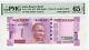 India Reserve Bank 2000 Rupees 2017 Solid #5's P# 116d PMG 65EPQ GEM UNC Lt 140