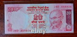 India Unseen Error 20 Rs multiple layers of print missing from reverse UNC