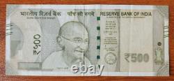 India Xtra Rare Error 500 Rs -Without any serial number