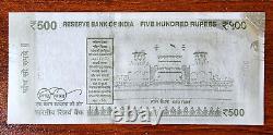 India Xtra rare error note 500 Rs dry print Unc