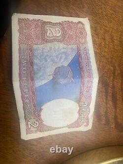 Indian 2 Rupee Note