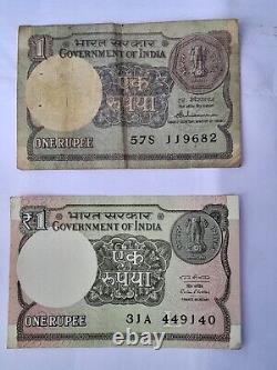 Indian Old Banknotes One Rupees, Most Popular Currency in India