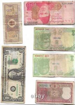 Indian Rupee Currency Paper Money Bank Note 1-2-5-5-1-100 Set Of 6 Crisp
