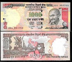 J-32 Rs 1000/- India Banknote Withdrawn SIGN Issue Signed By SUBHARAO R 2010