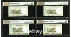 LOT OF 9 India 5 Rupees 2002 Solid Serial Numbers Gem Uncirculated PMG 67 EPQ