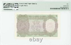 ND(1943) India, Reserve Bank 5 Rupees Pick# 18b AU50 EPQ PMG DC-5918