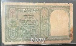 ND (1948) British India Pakistan Over Print 5 Rupees KGVI PICK 2, Very Rare