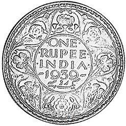 One Rupees 1939 Extremly Rare Coin Unc Condition India