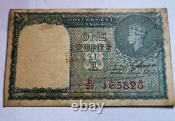 One Rupees Ce Jones Red Serial Number Extremly Rare Note India