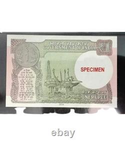 One rupees speciman note aunc condition