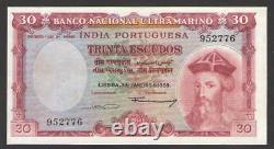PORTUGUESE INDIA 30 ESCUDOS 1959 P 41a5 XF+