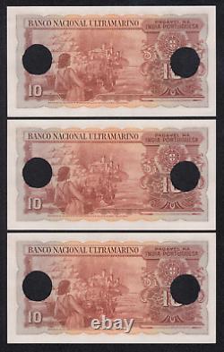 Portugal India Banknote 3 X 10 Rupias P36 1945