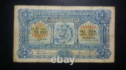Portuguese India 1 Rupia 1.1.1924 P. 23A Fine + Original Condition RARE Note