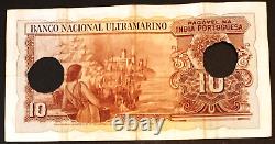 Portuguese India-goa Rs 10 Dez Rupia Sign A4+p2 Note British Time Dt 29-11-1945