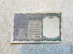 RARE BANKNOTE 1940 India 1 Rupee XF