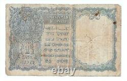 Rare Indian 1 Rs Pre independence Banknote George King VI 1st Issue. G5-59