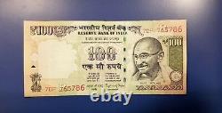 Rare Rs 100/- Indian Currency Note, Serial Ending 786 (islamic Holy No.) 2015