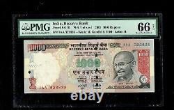 Republic India 1000 Rupees, Y V Reddy(scarce signature) 2005 PMG-66