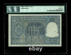 Republic India 100 Rupees 1950 1st Issue P41a PMG-35